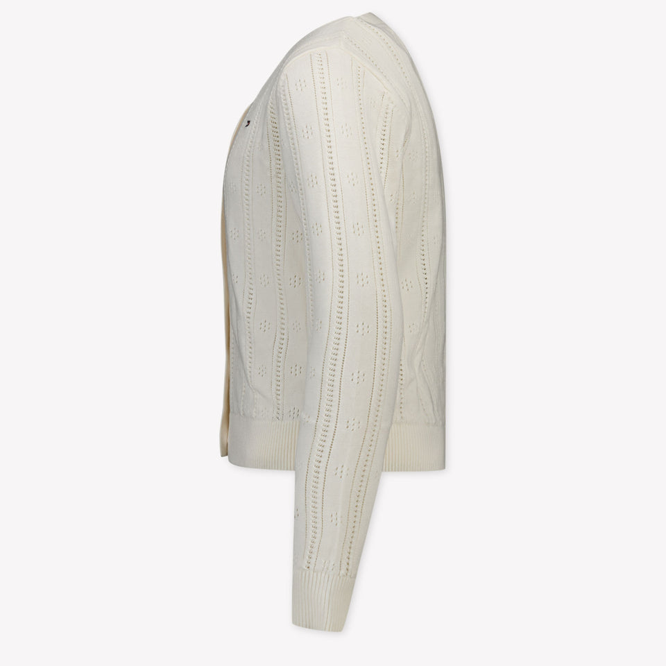 Tommy Hilfiger Kinder Meisjes Vest In Creme