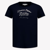 Tommy Hilfiger Kinder Meisjes T-Shirt In Navy