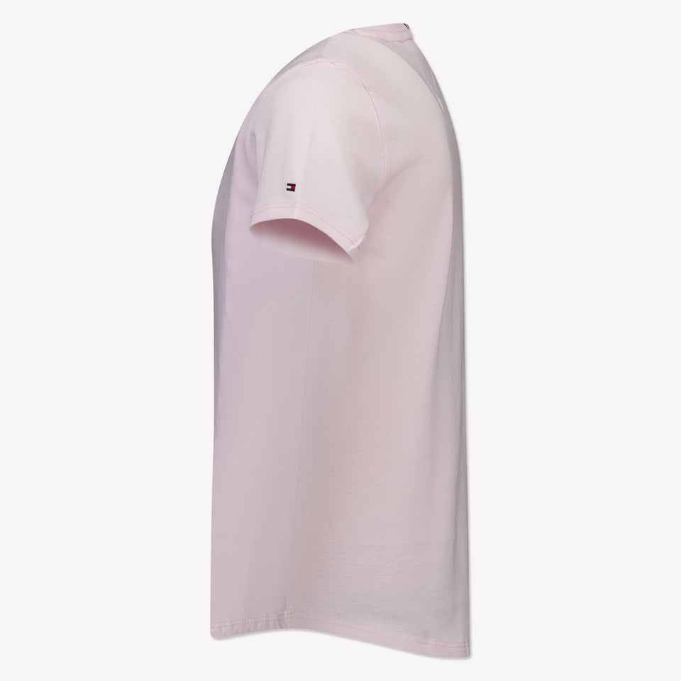 Tommy Hilfiger Kinder Meisjes T-Shirt In Licht Roze
