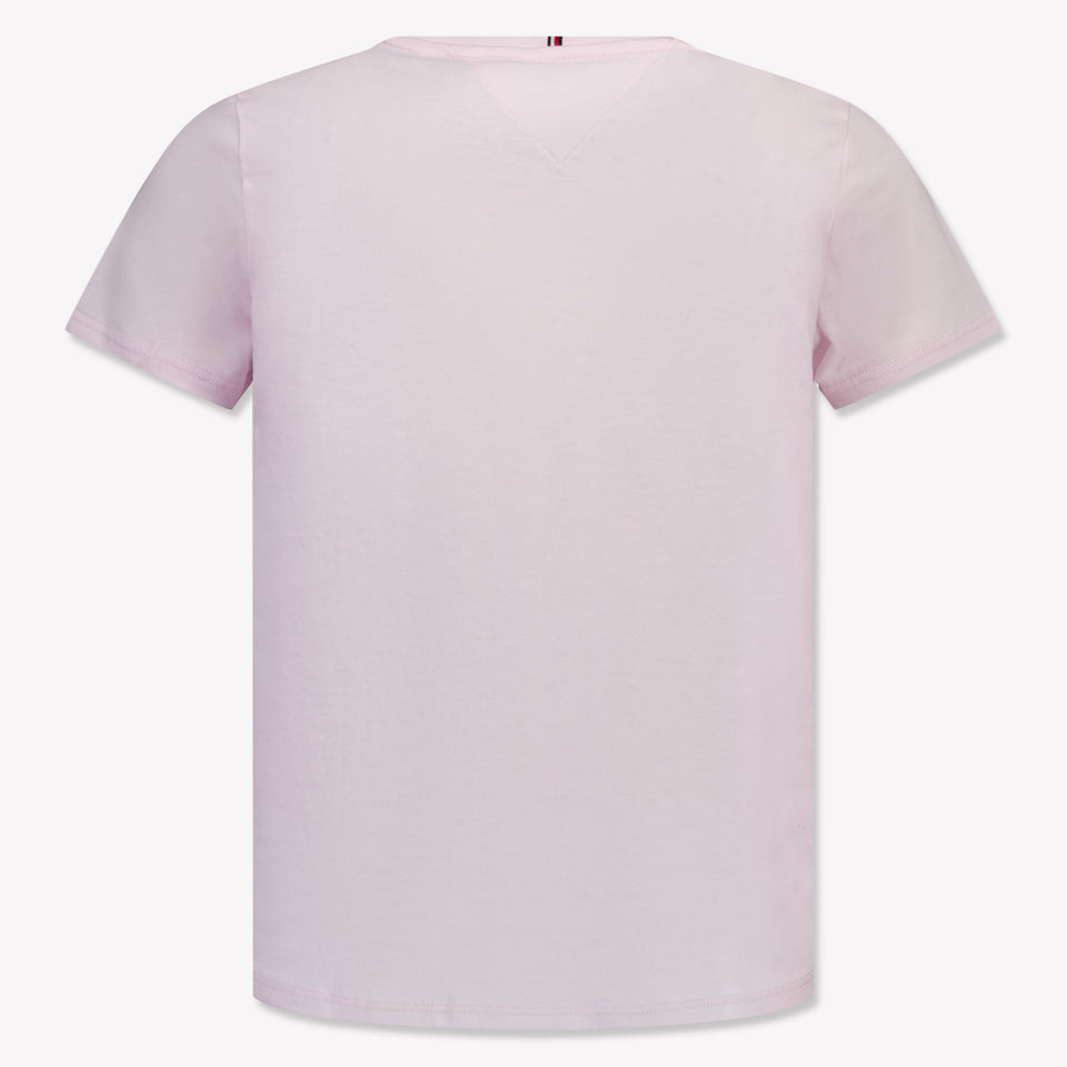 Tommy Hilfiger Kinder Meisjes T-Shirt In Licht Roze