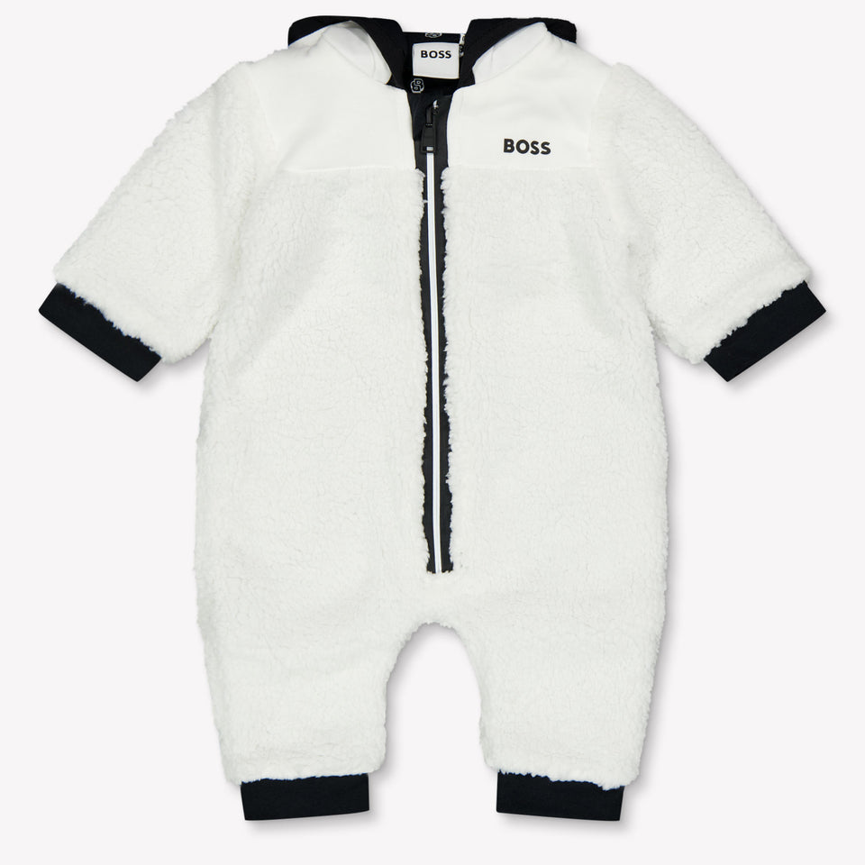 Boss Baby Boys Playsuit  White