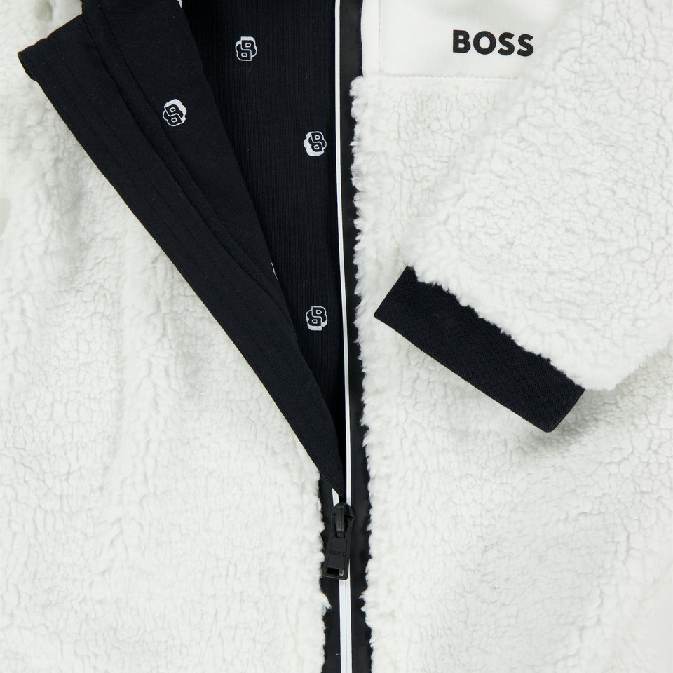 Boss Baby Boys Playsuit  White
