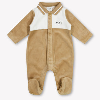 Boss Baby Boys Playsuit  Camel