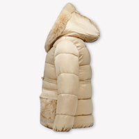 Abel & Lula Kinder Meisjes Winterjas In Beige