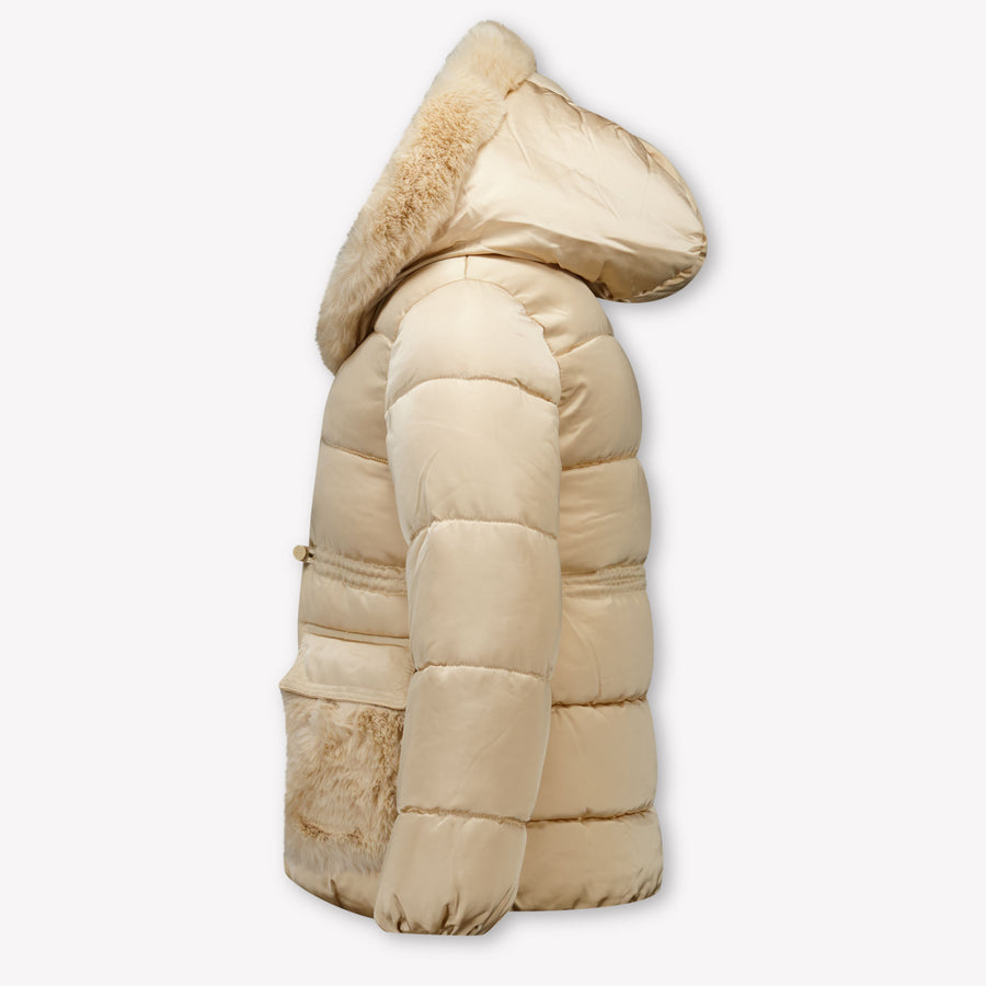 Abel & Lula Kinder Meisjes Winterjas In Beige