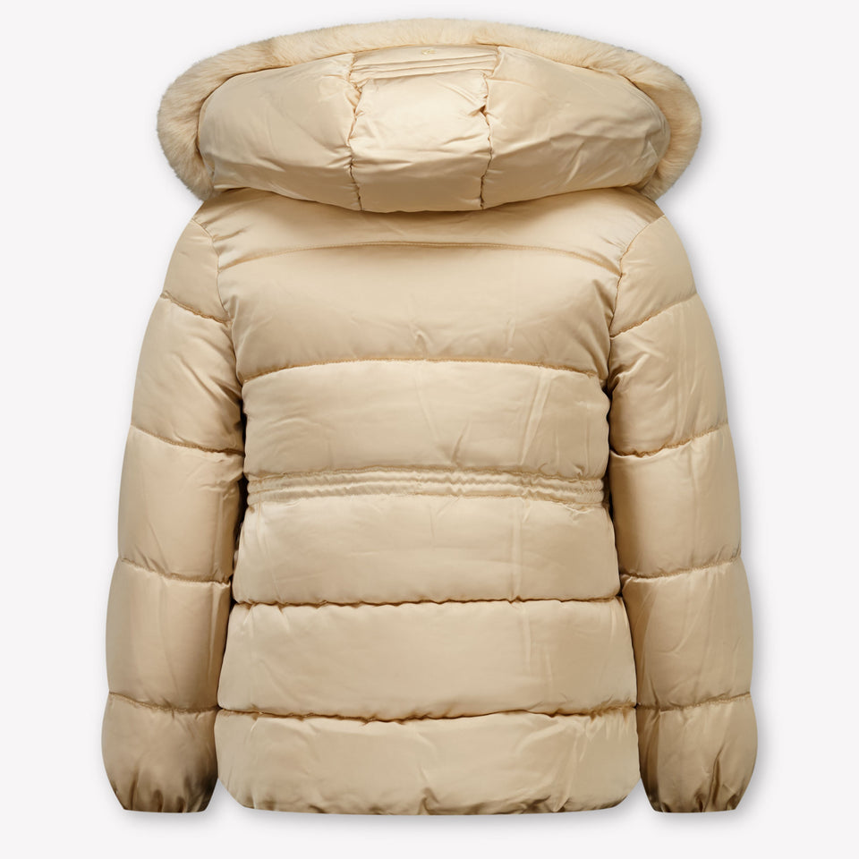 Abel & Lula Kids Girls Winter Coat  Beige