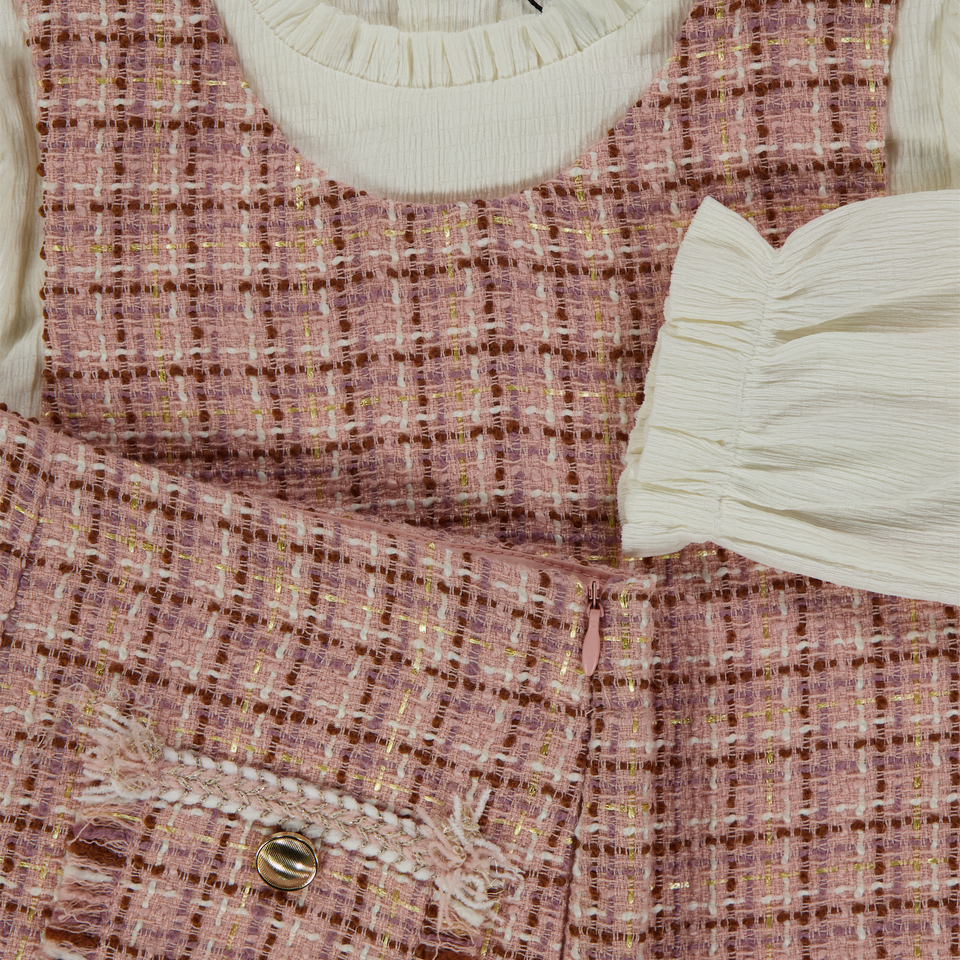 Abel & Lula Kinder Meisjes Setje In Roze