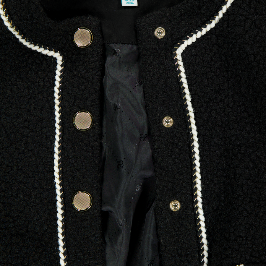 Abel & Lula Kids Girls Jacket  Black