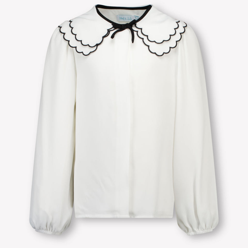 Abel & Lula Kinder Meisjes Blouse In Off White