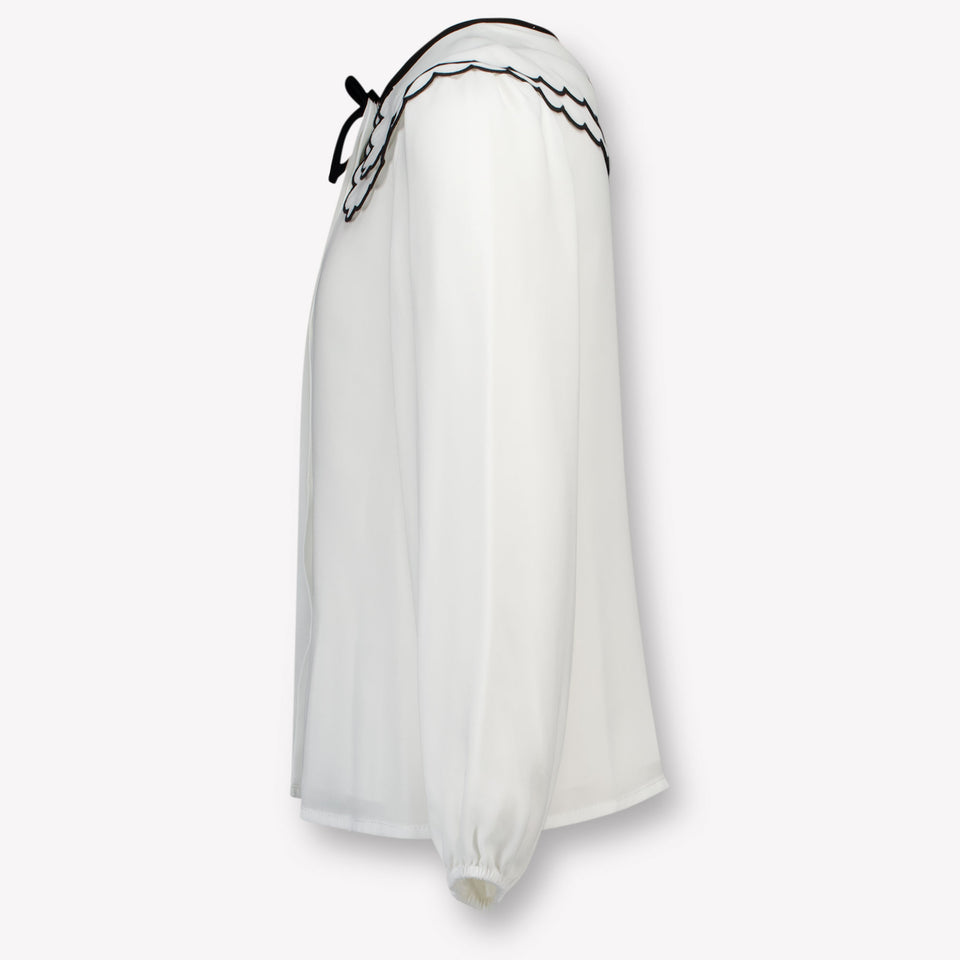 Abel & Lula Kinder Meisjes Blouse In Off White