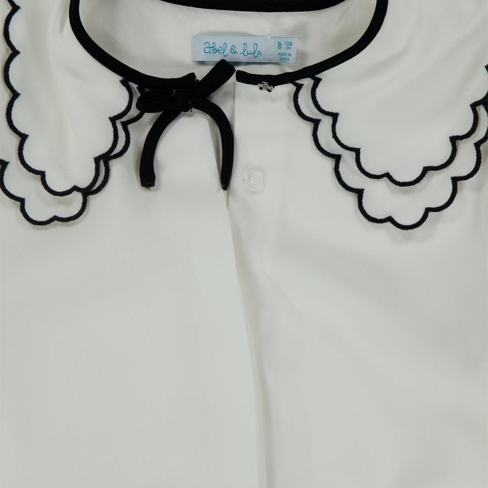Abel & Lula Kinder Meisjes Blouse In Off White