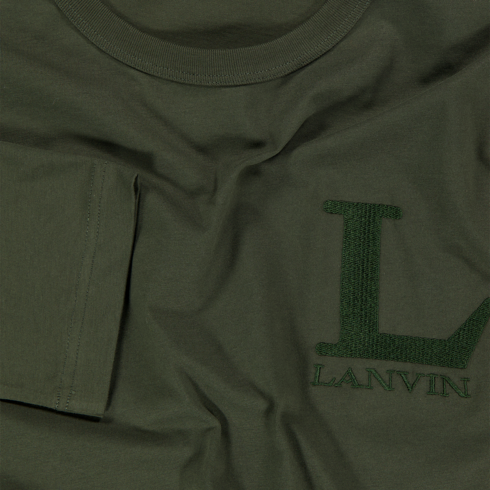 Lanvin Kinder Jongens T-Shirt In Army