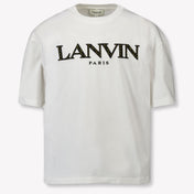 Lanvin Kids Unisex T-Shirt In OffWhite