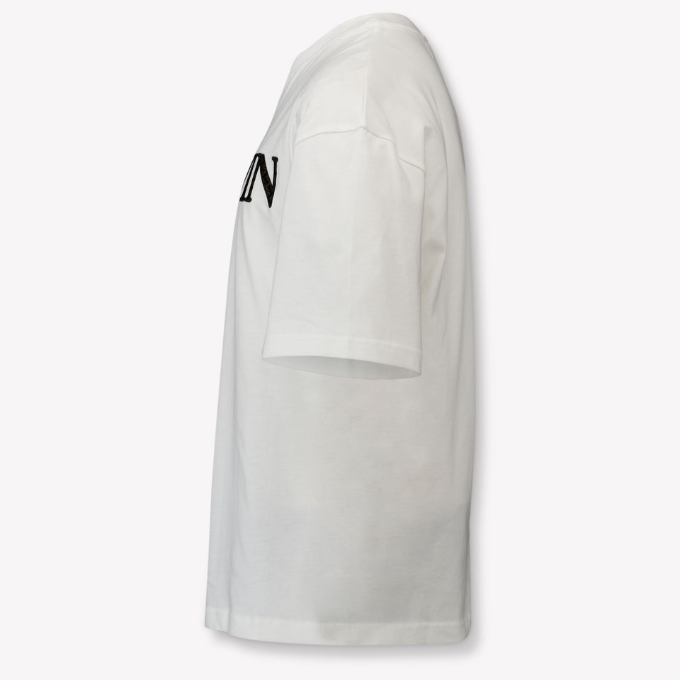 Lanvin Kids Unisex T-Shirt In OffWhite