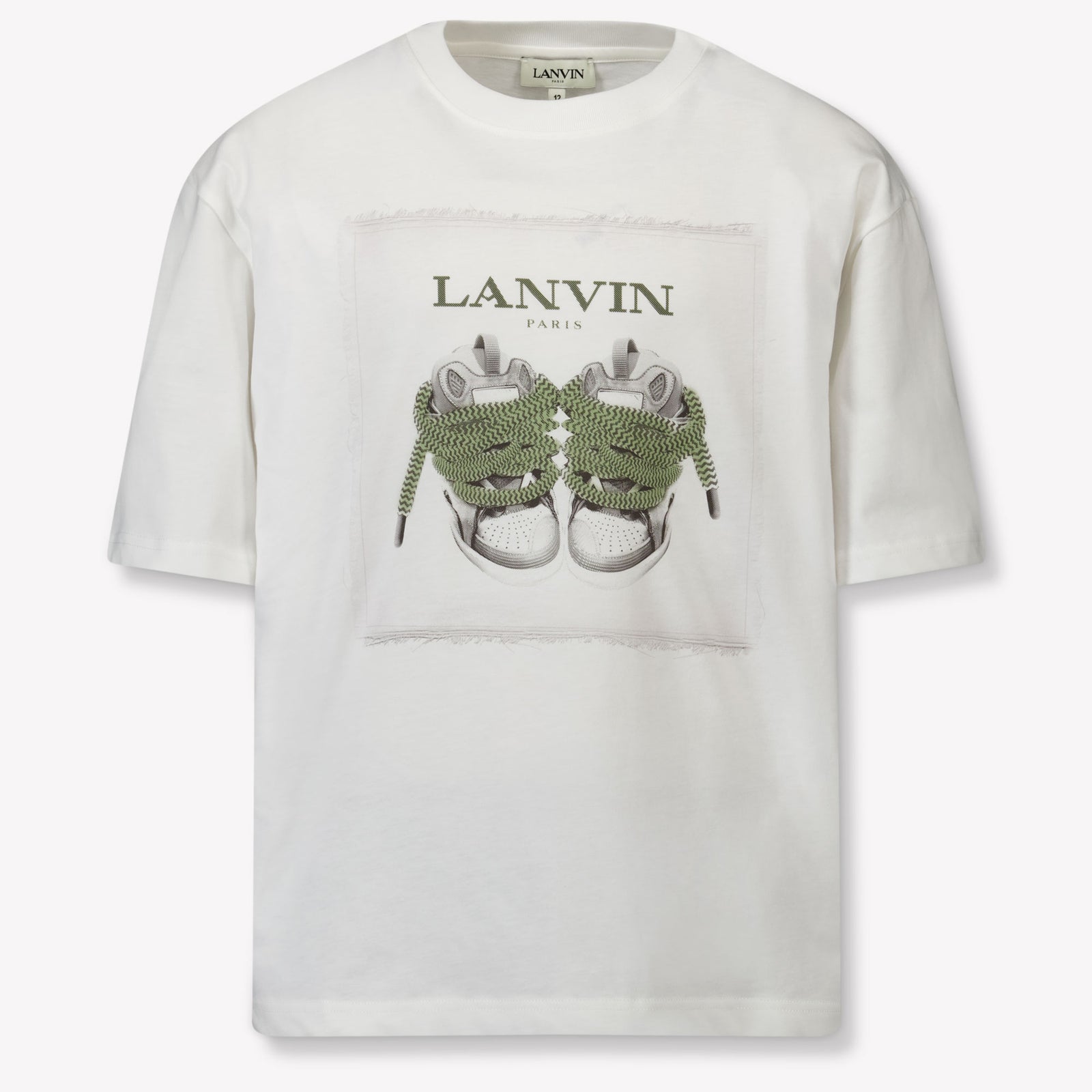 Lanvin Kids Unisex T-Shirt In OffWhite
