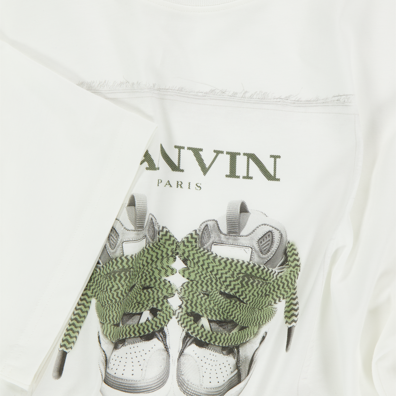 Lanvin Kids Unisex T-Shirt In OffWhite