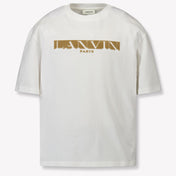 Lanvin Kids Unisex T-Shirt In OffWhite