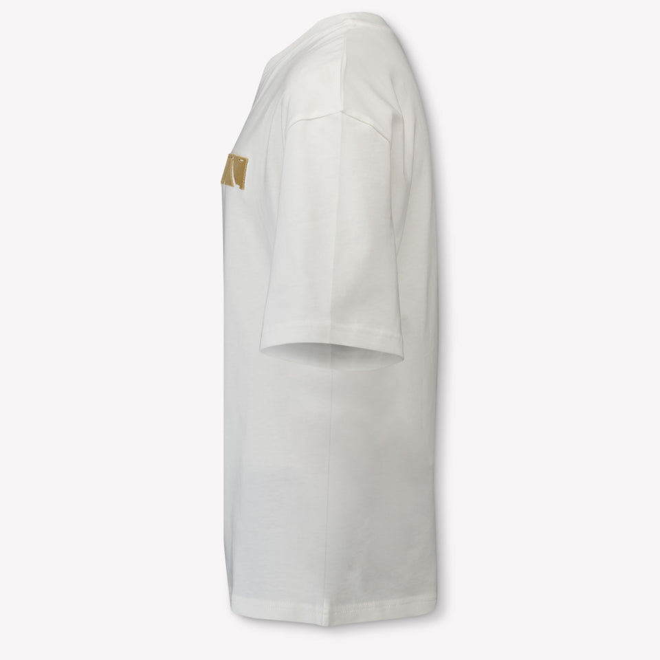 Lanvin Kids Unisex T-Shirt In OffWhite