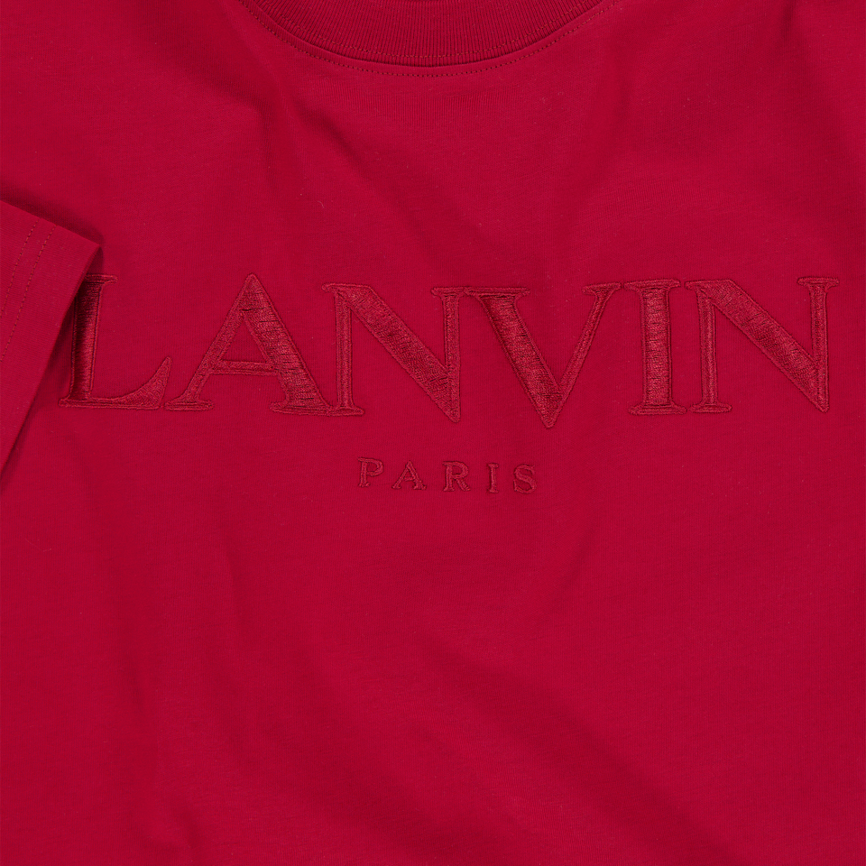 Lanvin Kids Unisex T-Shirt In Red