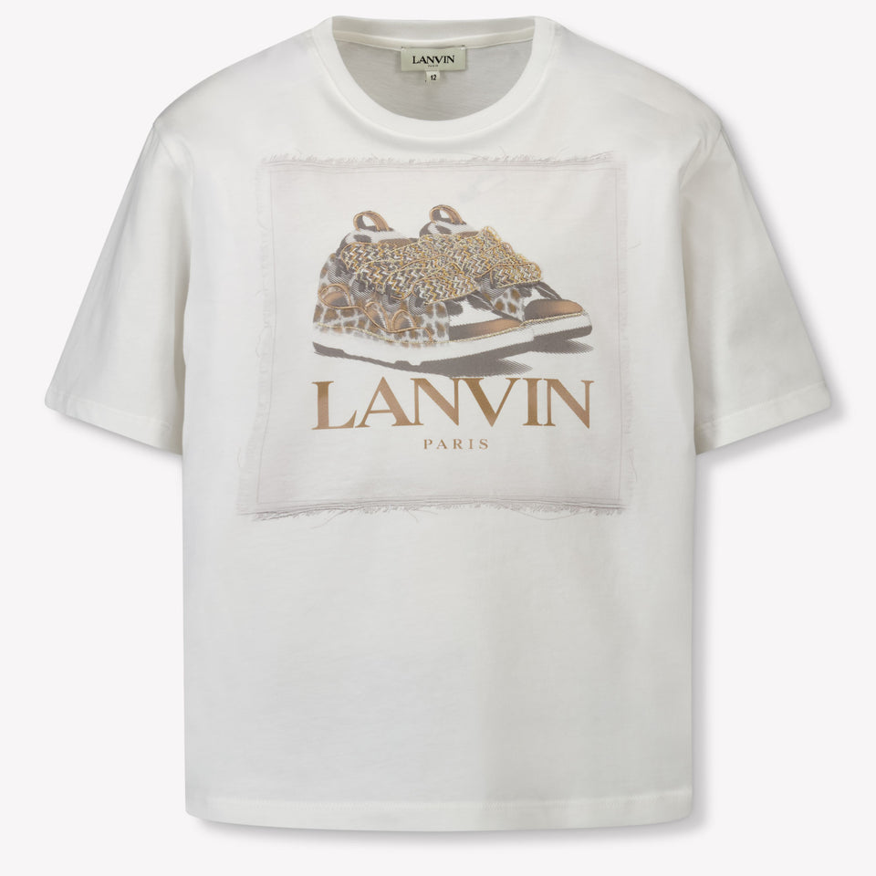 Lanvin Kids Girls T-Shirt In OffWhite