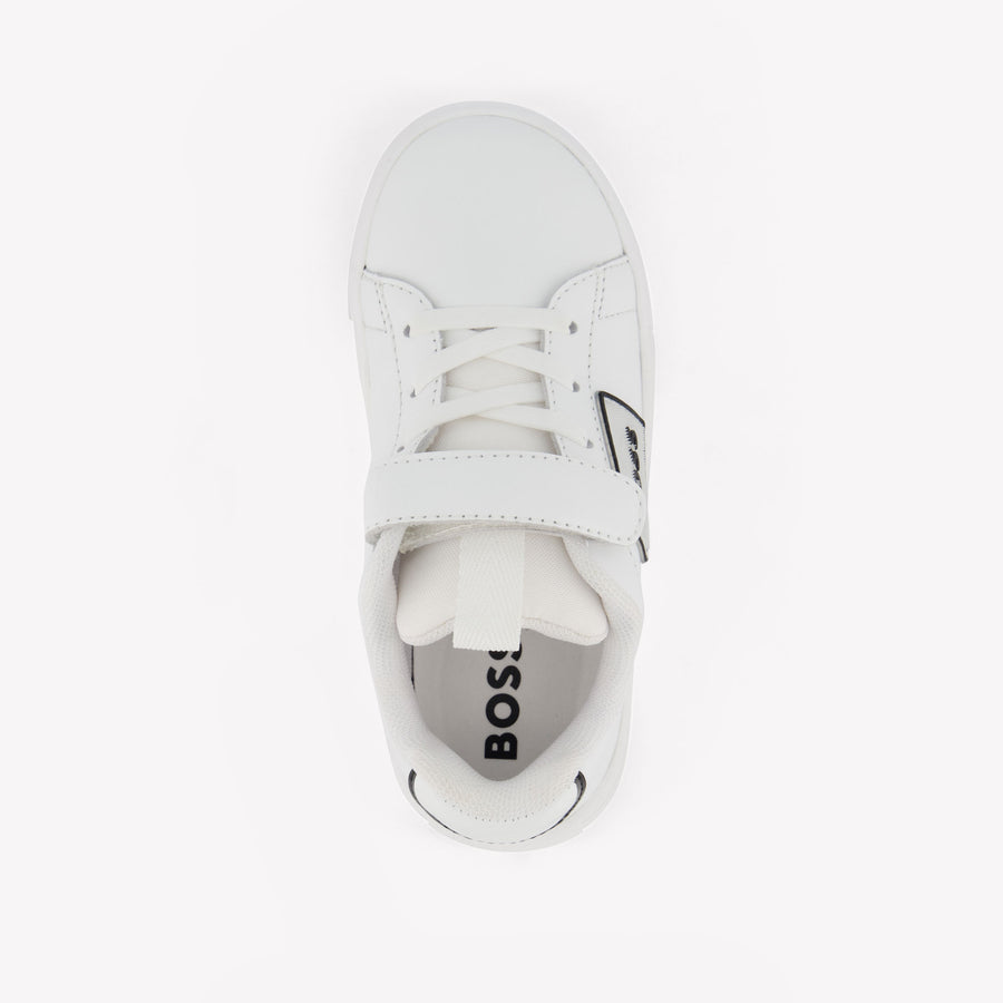 Boss Jongens Sneakers In Wit