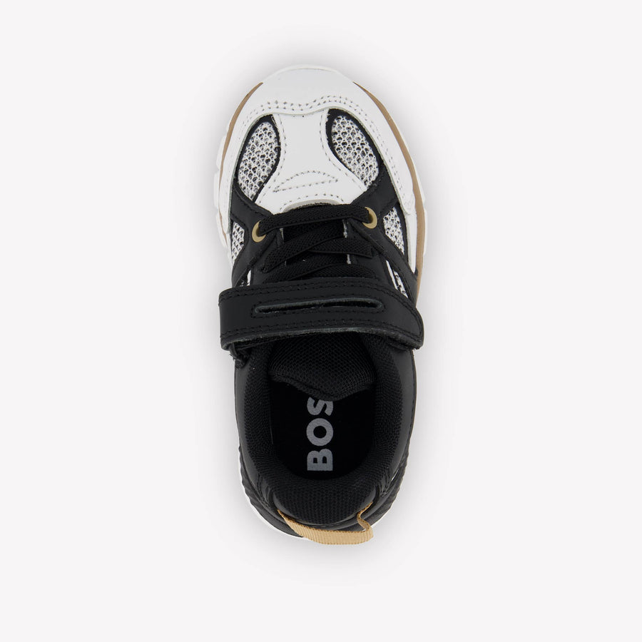Boss Jongens Sneakers In Wit