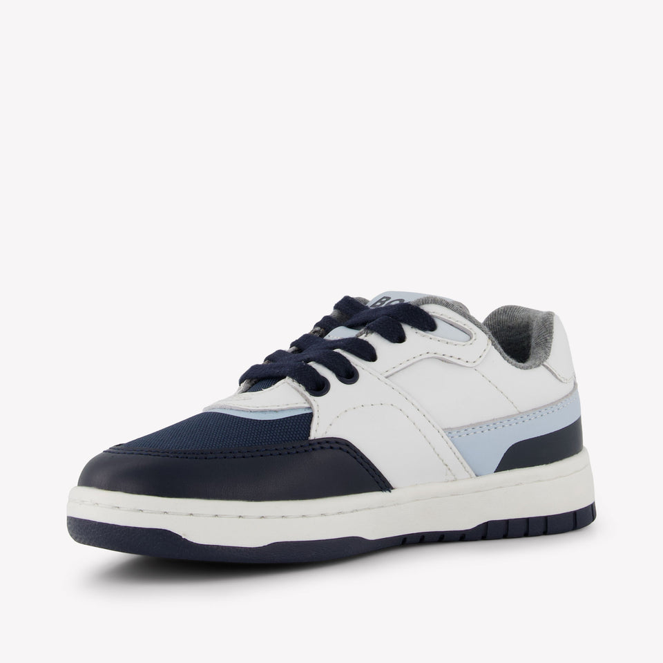 Boss Jongens Sneakers In Navy