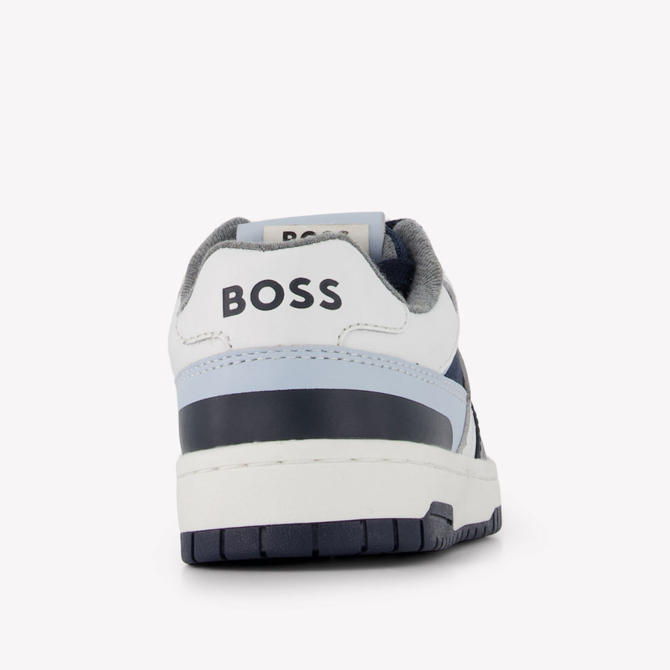 Boss Jongens Sneakers In Navy