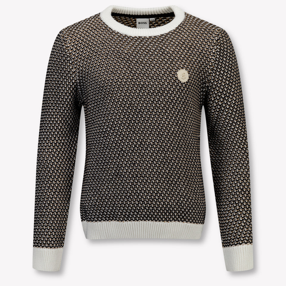 Boss Kinder Jongens Trui In Zwart