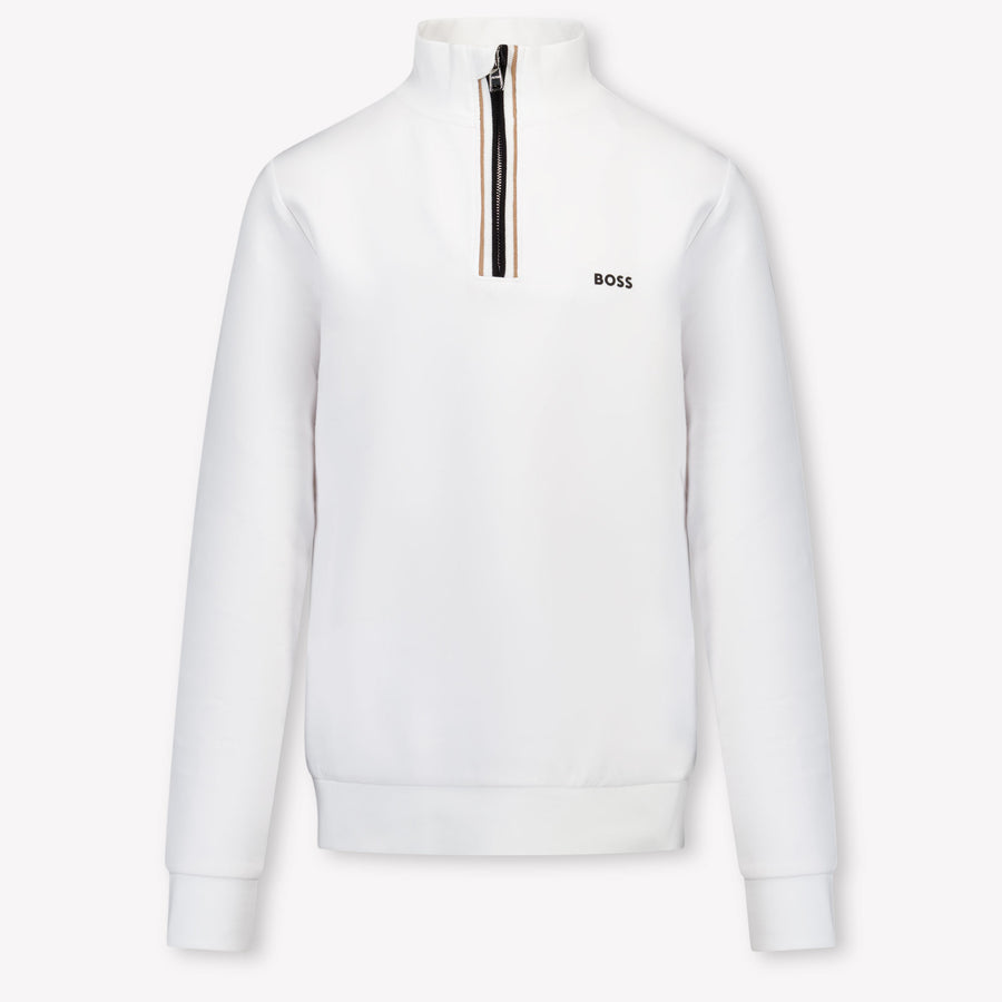 Boss Kids Boys Sweater  White