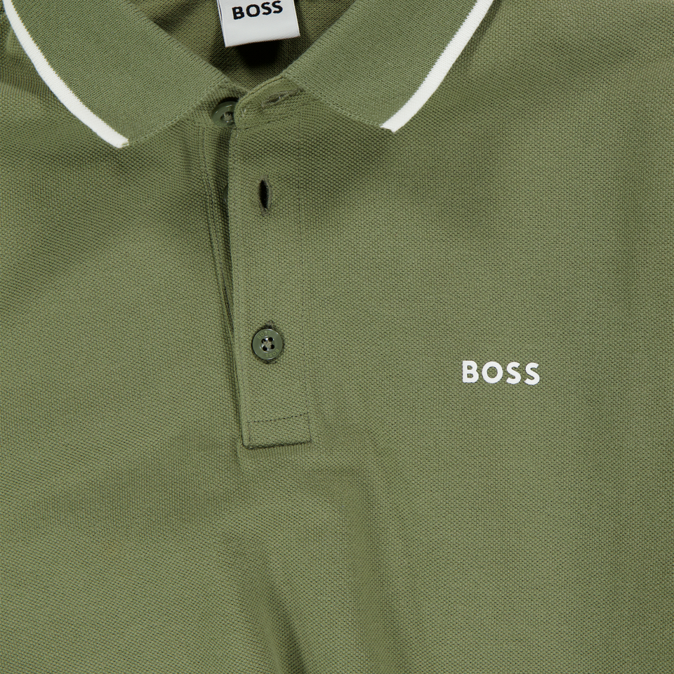 Boss Kids Boys Polo  Army