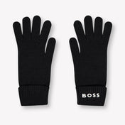 Boss Kids Boys Gloves  Black