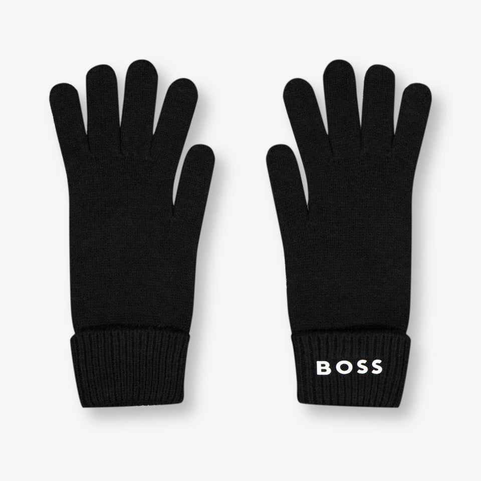 Boss Kids Boys Gloves  Black