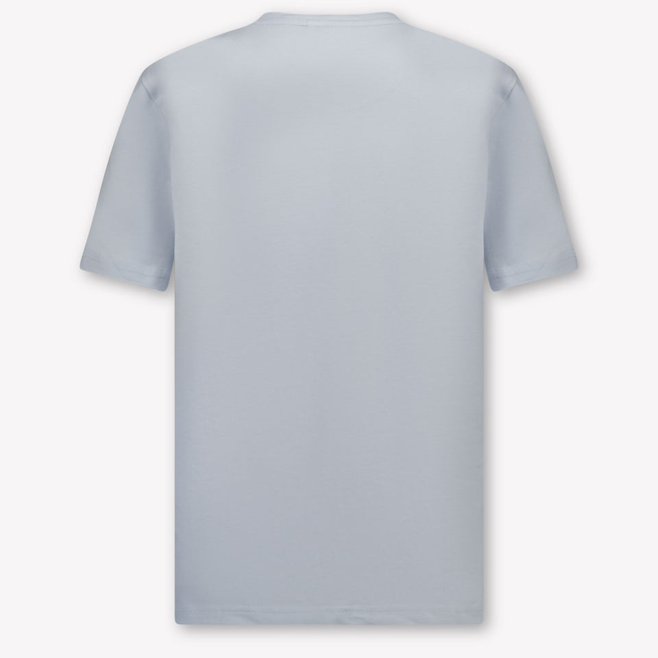 Boss Kinder Jongens T-Shirt In Licht Blauw