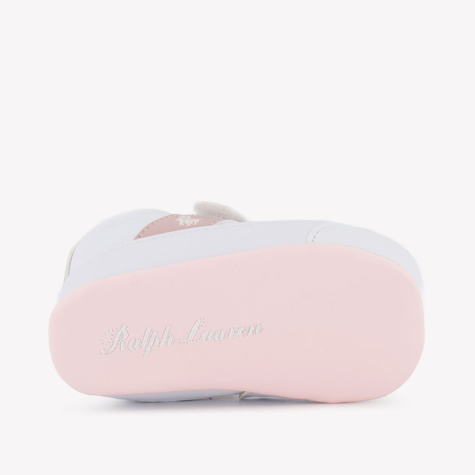 Ralph Lauren Ryley Ps Layette Baby Girls Sneakers  White