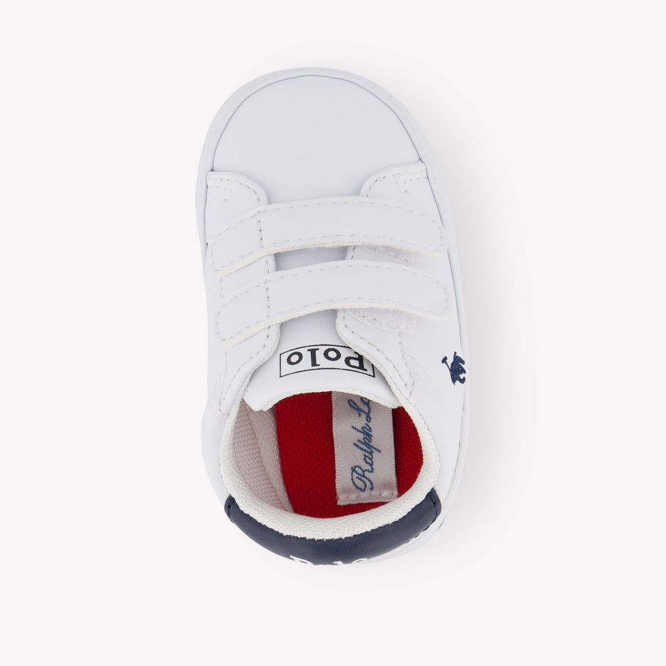 Ralph Lauren Heritage Court Ii Baby Boys Sneakers  White