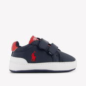 Ralph Lauren Heritage Court Ii Baby Boys Sneakers  Navy