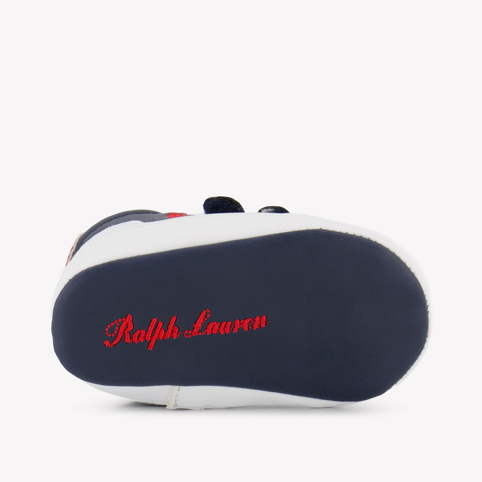 Ralph Lauren Heritage Court Ii Baby Boys Sneakers  Navy