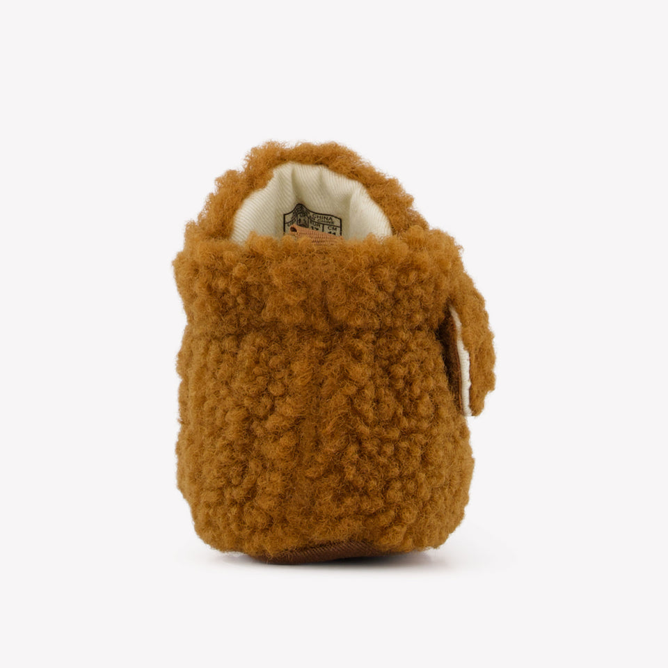 Ralph Lauren Lando Layette Baby Unisex Sneakers In Camel