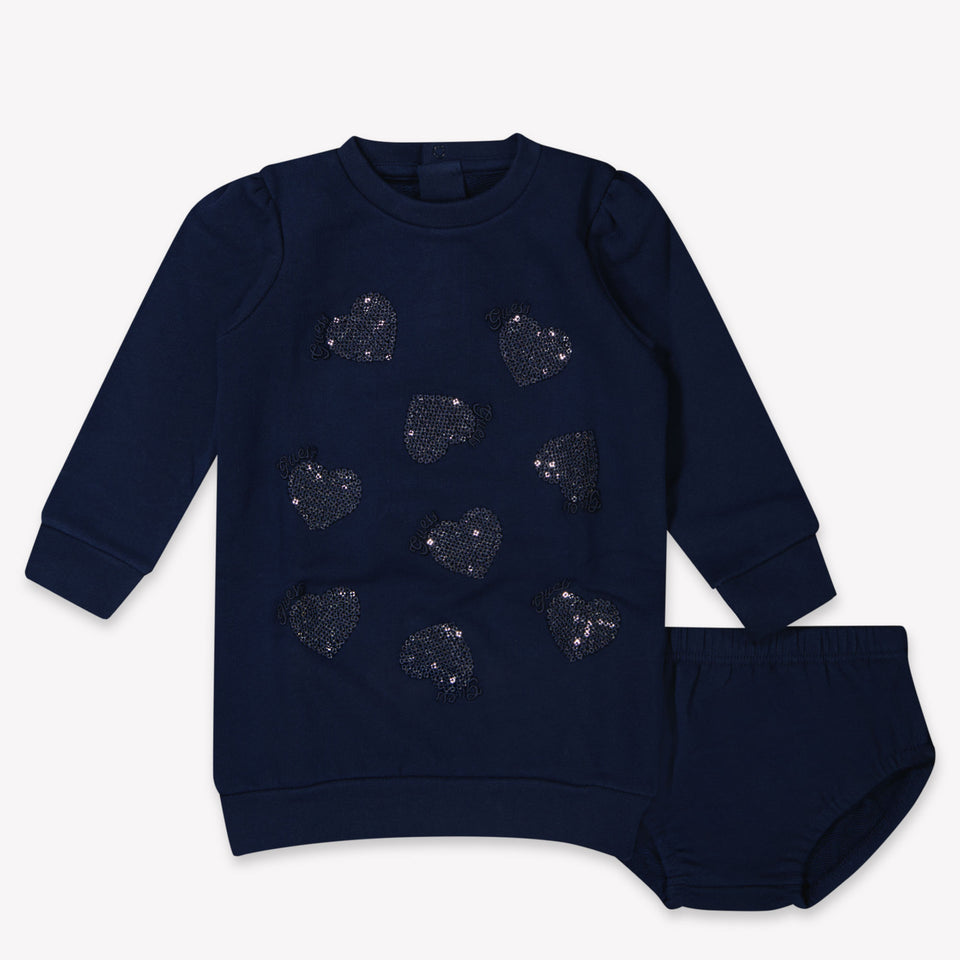 Guess Baby Meisjes Jurk In Navy