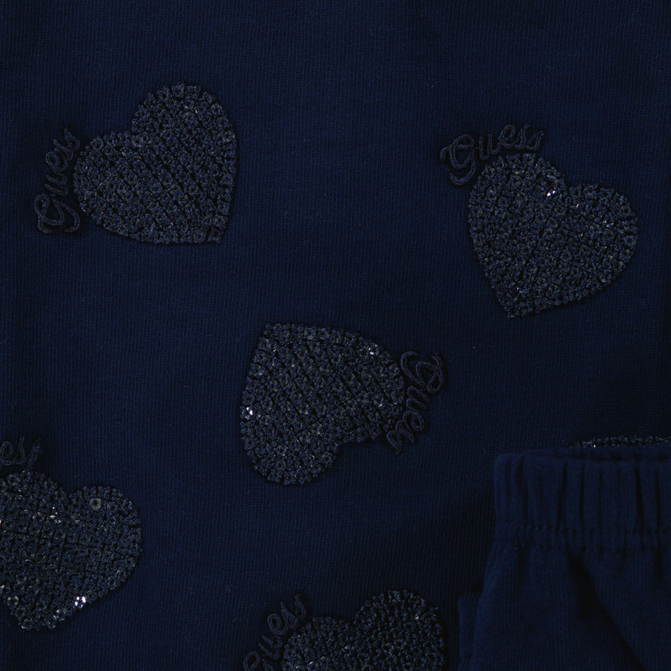 Guess Baby Meisjes Jurk In Navy