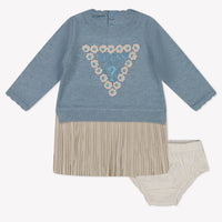 Guess Baby Girls Dress  Light Blue