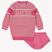 Guess Baby Meisjes Jurk In Roze