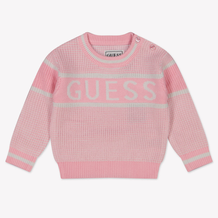 Guess Baby Meisjes Trui In Licht Roze