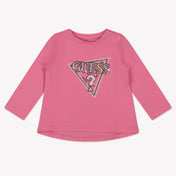 Guess Baby Meisjes T-Shirt In Roze