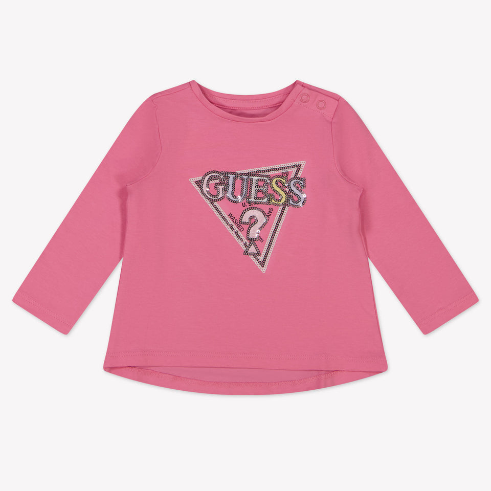 Guess Baby Meisjes T-Shirt In Roze