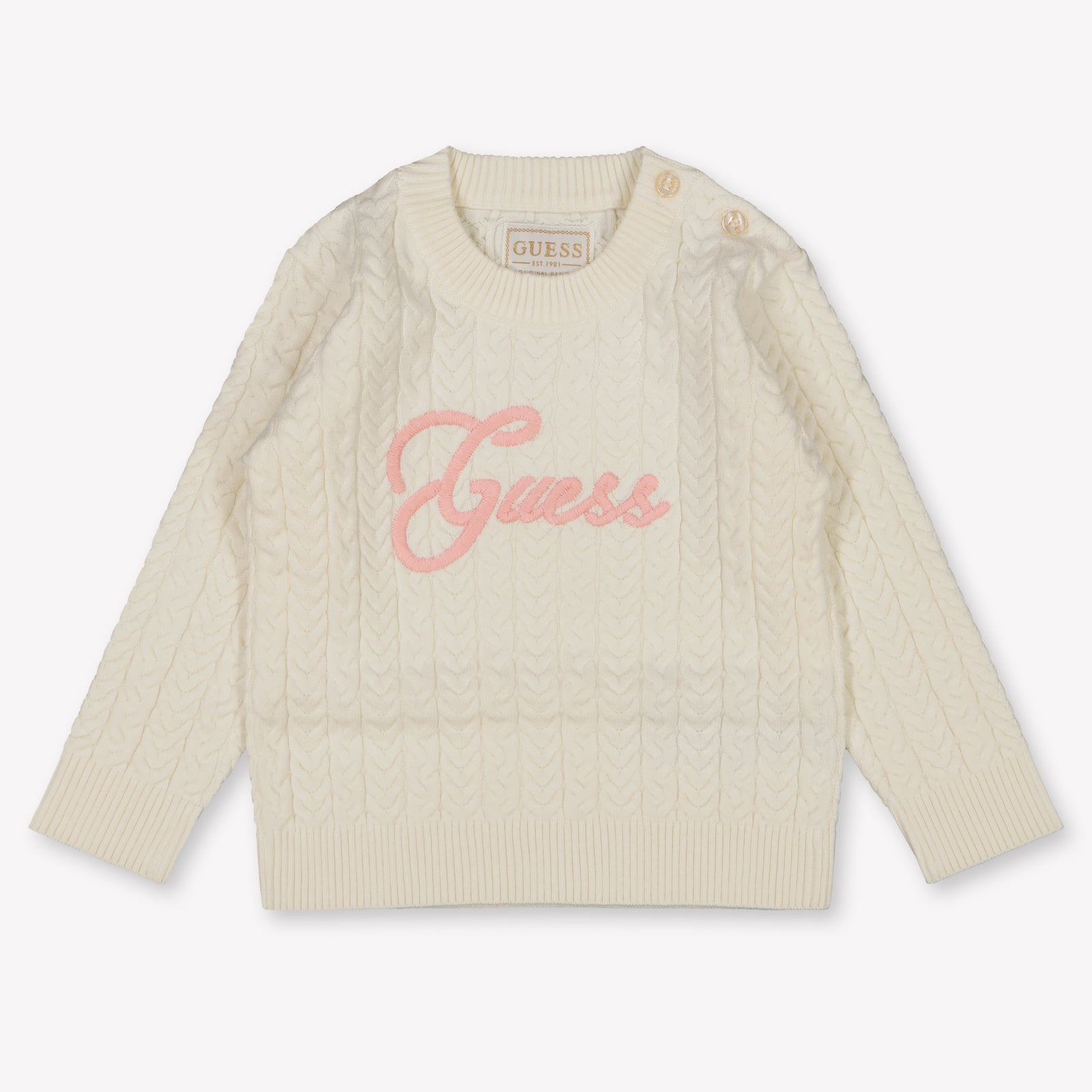 Guess Baby Meisjes Trui In Off White