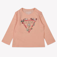 Guess Baby Girls T-Shirt  Salmon