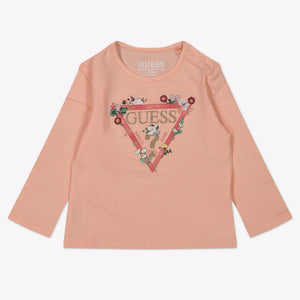 Guess Baby Girls T-Shirt  Salmon