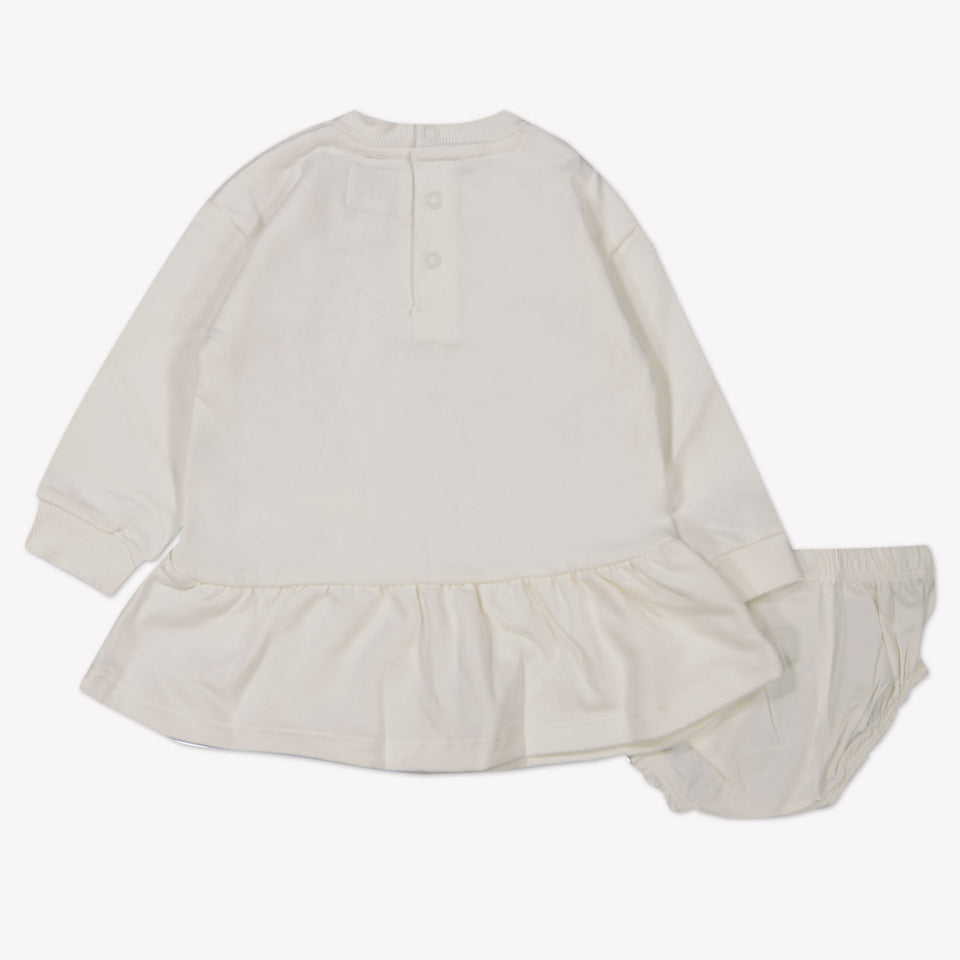 Guess Baby Meisjes Jurk In Off White
